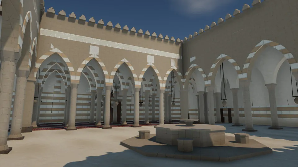 Arcaded courtyard