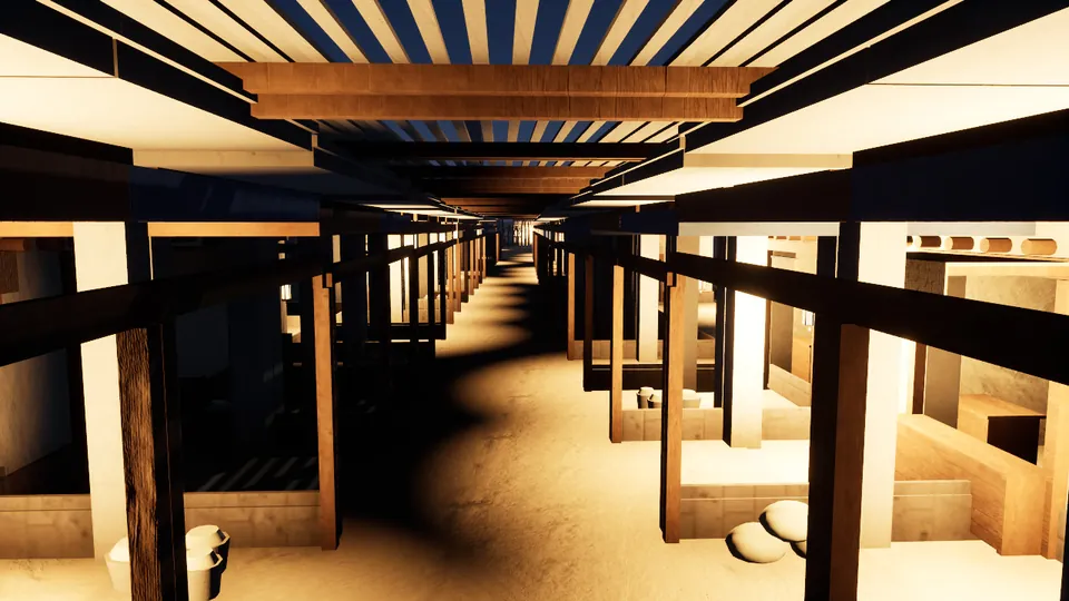 The covered souq at night